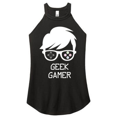 Geek Gamer Gaming Gift For Him Women's Perfect Tri Rocker Tank