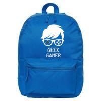 Geek Gamer Gaming Gift For Him 16 in Basic Backpack