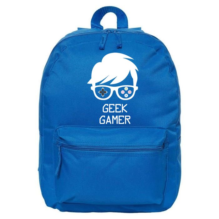 Geek Gamer Gaming Gift For Him 16 in Basic Backpack