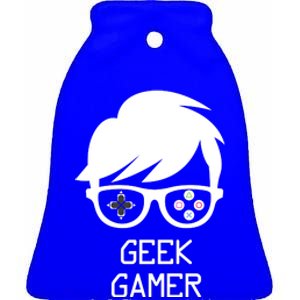 Geek Gamer Gaming Gift For Him Ceramic Bell Ornament