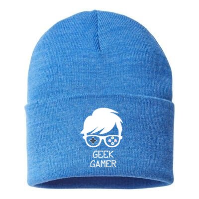 Geek Gamer Gaming Gift For Him Sustainable Knit Beanie