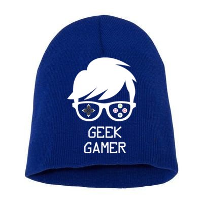 Geek Gamer Gaming Gift For Him Short Acrylic Beanie