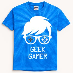 Geek Gamer Gaming Gift For Him Kids Tie-Dye T-Shirt