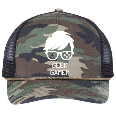 Geek Gamer Gaming Gift For Him Retro Rope Trucker Hat Cap