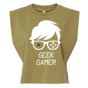 Geek Gamer Gaming Gift For Him Garment-Dyed Women's Muscle Tee