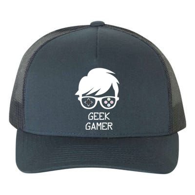 Geek Gamer Gaming Gift For Him Yupoong Adult 5-Panel Trucker Hat