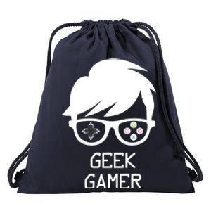 Geek Gamer Gaming Gift For Him Drawstring Bag