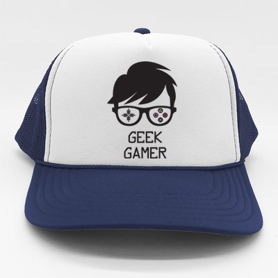 Geek Gamer Gaming Gift For Him Trucker Hat