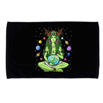 Gaia Greek Goddess Pagan Mother Earth Hippie Nature Witchy Microfiber Hand Towel