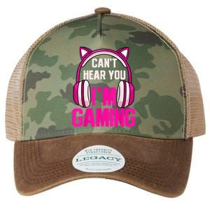 Gamer Girl Gaming I Cant Hear You Im Gaming Video Games Legacy Tie Dye Trucker Hat