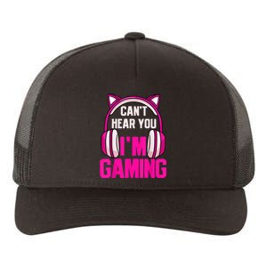 Gamer Girl Gaming I Cant Hear You Im Gaming Video Games Yupoong Adult 5-Panel Trucker Hat