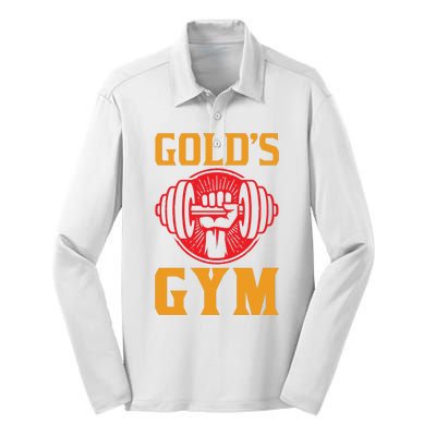 Gold's Gym Silk Touch Performance Long Sleeve Polo