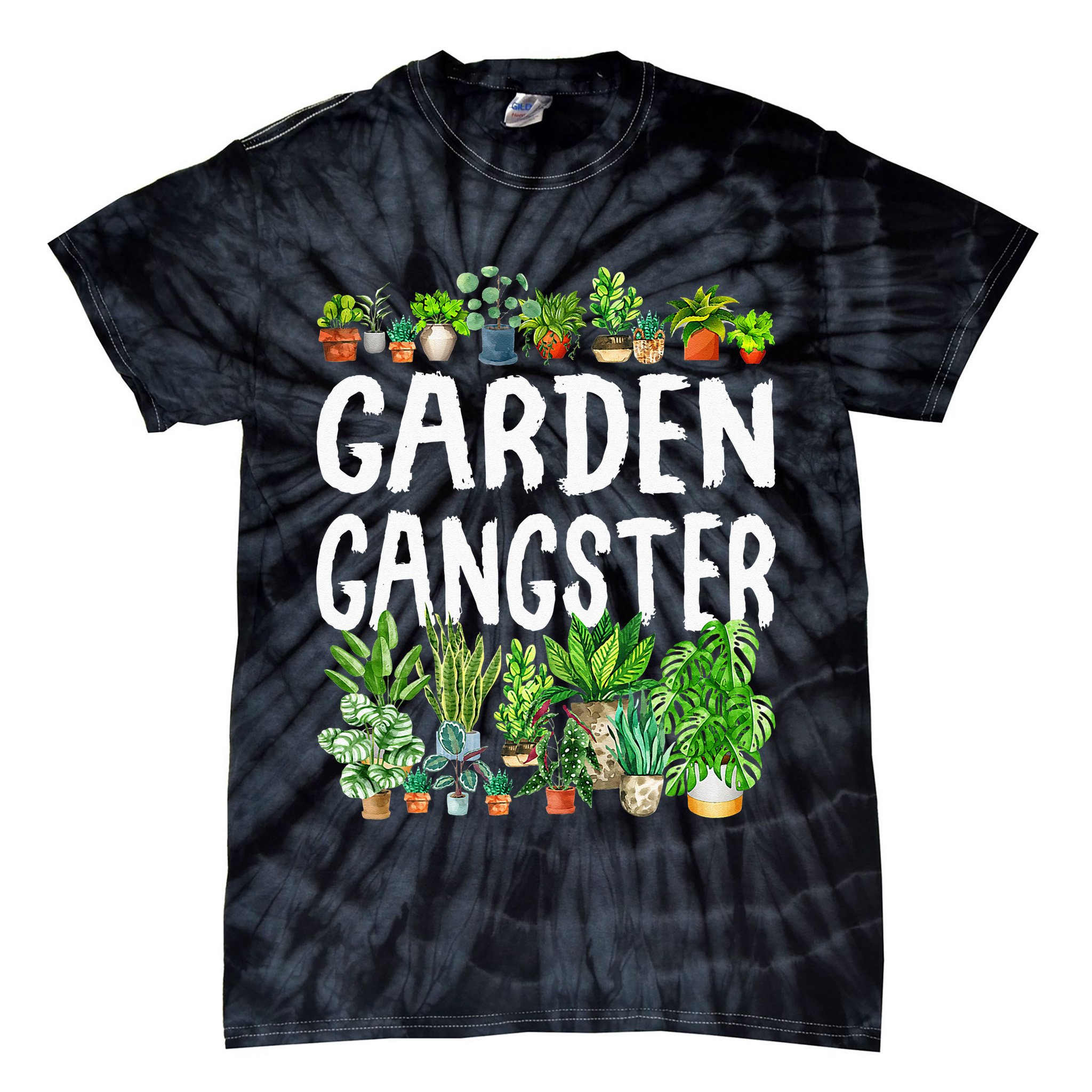 Garden Gangster Gardener Gift Idea Tie-Dye T-Shirt