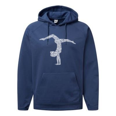 Gymnastics Gymnast Gift Performance Fleece Hoodie