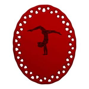 Gymnastics Gymnast Gift Ceramic Oval Ornament