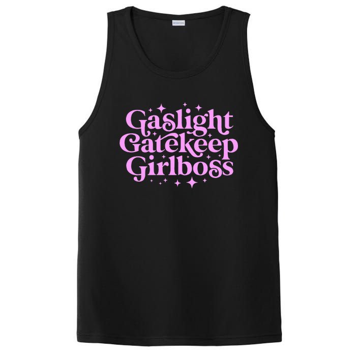 Gaslight Gatekeep Girl Boss Funny Meme Feminist Ironic Babe PosiCharge Competitor Tank