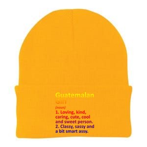 Guatemalan Guatemala Gift Funny Country Roots Descent Funny Gift Knit Cap Winter Beanie