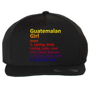 Guatemalan Guatemala Gift Funny Country Roots Descent Funny Gift Wool Snapback Cap