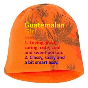 Guatemalan Guatemala Gift Funny Country Roots Descent Funny Gift Kati - Camo Knit Beanie