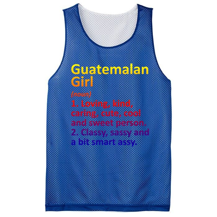 Guatemalan Guatemala Gift Funny Country Roots Descent Funny Gift Mesh Reversible Basketball Jersey Tank