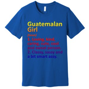 Guatemalan Guatemala Gift Funny Country Roots Descent Funny Gift Premium T-Shirt