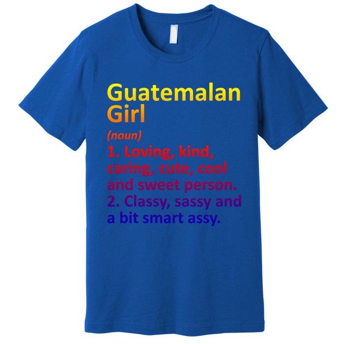 Guatemalan Guatemala Gift Funny Country Roots Descent Funny Gift Premium T-Shirt