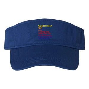 Guatemalan Guatemala Gift Funny Country Roots Descent Funny Gift Valucap Bio-Washed Visor