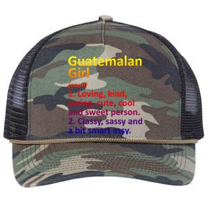 Guatemalan Guatemala Gift Funny Country Roots Descent Funny Gift Retro Rope Trucker Hat Cap