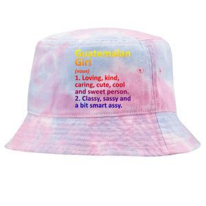 Guatemalan Guatemala Gift Funny Country Roots Descent Funny Gift Tie-Dyed Bucket Hat