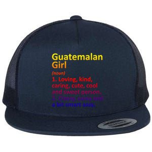 Guatemalan Guatemala Gift Funny Country Roots Descent Funny Gift Flat Bill Trucker Hat