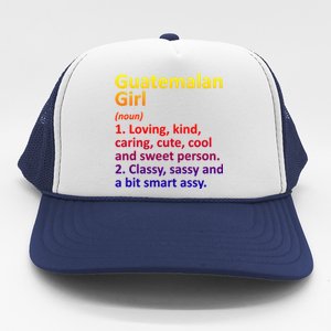 Guatemalan Guatemala Gift Funny Country Roots Descent Funny Gift Trucker Hat