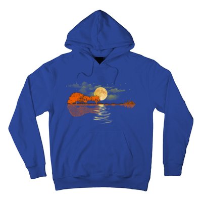 Guitar Great Gift Nature Guitar Lake Shadow Love Hoodie