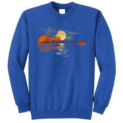 Guitar Great Gift Nature Guitar Lake Shadow Love Sweatshirt