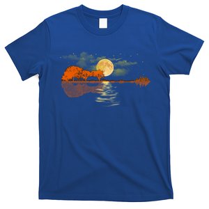 Guitar Great Gift Nature Guitar Lake Shadow Love T-Shirt