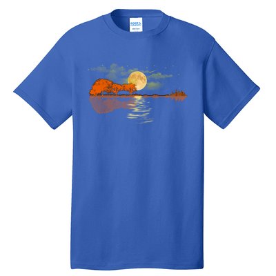 Guitar Great Gift Nature Guitar Lake Shadow Love Tall T-Shirt