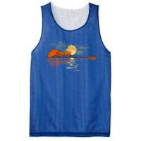 Guitar Great Gift Nature Guitar Lake Shadow Love Mesh Reversible Basketball Jersey Tank