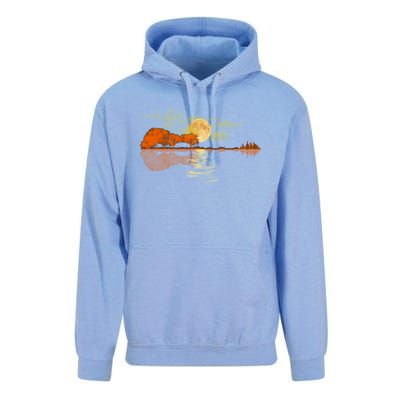 Guitar Great Gift Nature Guitar Lake Shadow Love Unisex Surf Hoodie