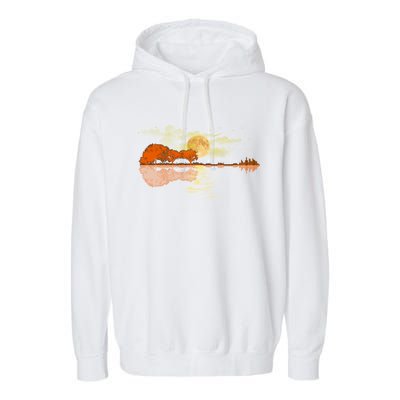 Guitar Great Gift Nature Guitar Lake Shadow Love Garment-Dyed Fleece Hoodie