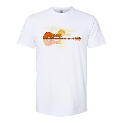 Guitar Great Gift Nature Guitar Lake Shadow Love Softstyle CVC T-Shirt