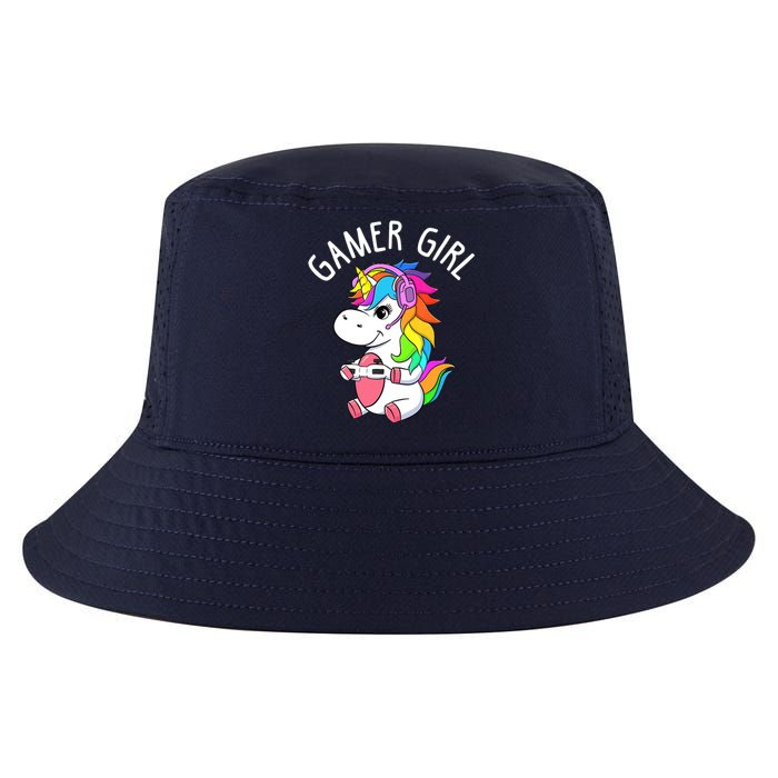 Gamer Girl Gaming Unicorn Cute Video Game Gift Wo Girl Cool Comfort Performance Bucket Hat