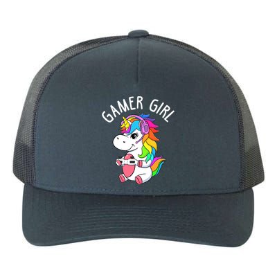 Gamer Girl Gaming Unicorn Cute Video Game Gift Wo Girl Yupoong Adult 5-Panel Trucker Hat