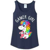 Gamer Girl Gaming Unicorn Cute Video Game Gift Wo Girl Ladies Essential Tank