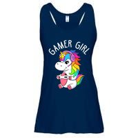 Gamer Girl Gaming Unicorn Cute Video Game Gift Wo Girl Ladies Essential Flowy Tank