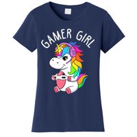 Gamer Girl Gaming Unicorn Cute Video Game Gift Wo Girl Women's T-Shirt