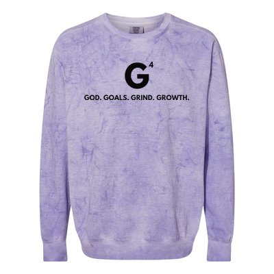 G4 God. Goals. Grind. Growth. Colorblast Crewneck Sweatshirt