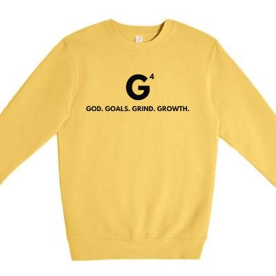 G4 God. Goals. Grind. Growth. Premium Crewneck Sweatshirt