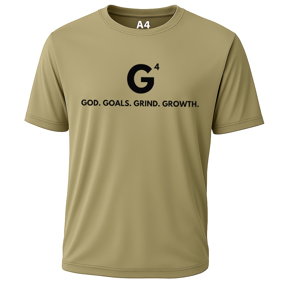 G4 God. Goals. Grind. Growth. Cooling Performance Crew T-Shirt