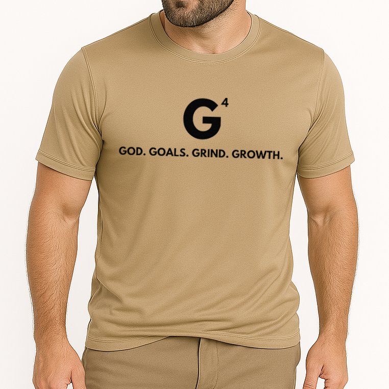 G4 God. Goals. Grind. Growth. Cooling Performance Crew T-Shirt