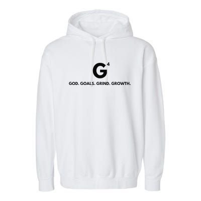 G4 God. Goals. Grind. Growth. Garment-Dyed Fleece Hoodie