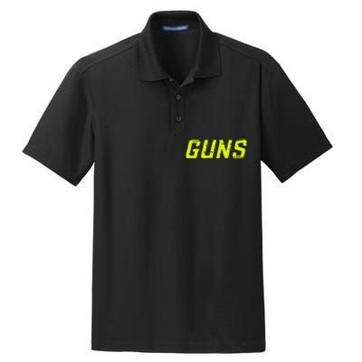 Guns Glitch Dry Zone Grid Polo